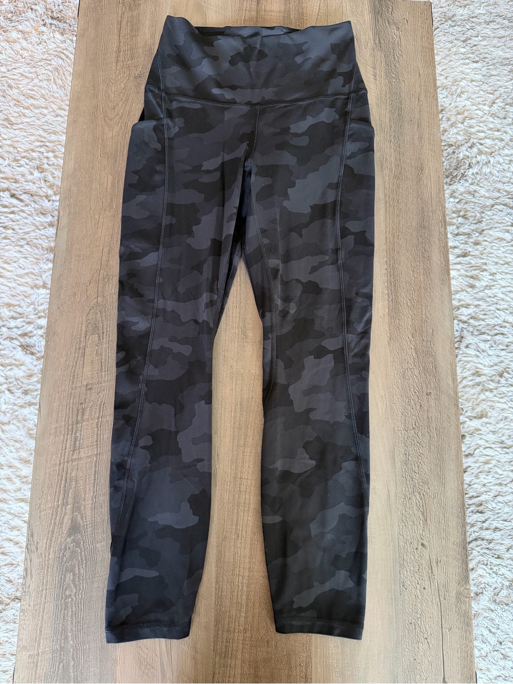 Lululemon Align High-Rise Pant with Pockets 25" Sz 6 *Camo Deep Coal Multi*